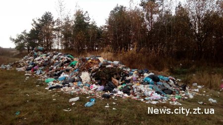 Львівське сміття знову засвітилося на території Житомирської області.